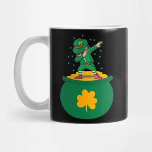 St Patricks Day Dabbing Leprechaun Mug